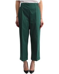 Liviana Conti - Pantalones verdes ajuste cómodo cintura elástica - Lyst