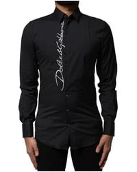 Dolce & Gabbana - King Crown Embroidered Dress Shirt - Lyst