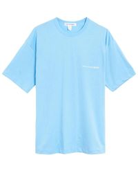 Comme des Garçons - Strick t-shirt in himmelblau - Lyst