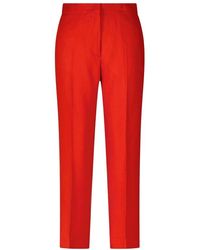 MSGM - Stoffhose Mit Bügelfalten - Lyst