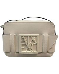 ARMANI EXCHANGE - Elegante handtasche mit goldenen details - Lyst
