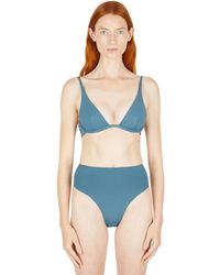 Ziah - Badmode ,Blauw ,Plunge Bikini Top - Lyst