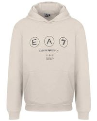 EA7 - Logo Series Hooded Sweatshirt - Lyst