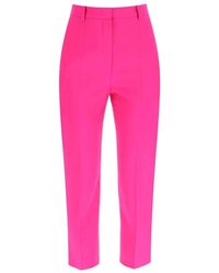 Alexander McQueen - Cropped Trousers - Lyst