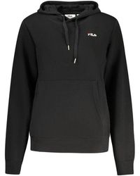 Fila - Hoodies & Sweatvesten ,Zwart ,Katoen Lierna Hooded Sweatshirt - Lyst