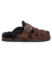 Stuart Weitzman - Chrystie Shearling Mule - Lyst