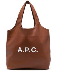 A.P.C. - Braune Schultertasche Stilvoll Und Funktional - Lyst