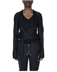 Rick Owens Wrap Jacket - Zwart