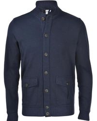 Gran Sasso - Blauwe Jas Shirt Katoen Polyester - Lyst