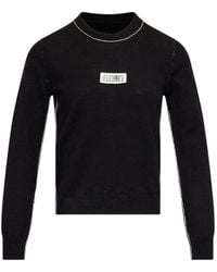 MM6 by Maison Margiela - Round-Neck Knitwear - Lyst