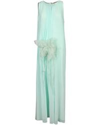Genny - Kleedjes ,Groen ,Chiffon Licht Chiffon. Bloem Aan De Zijkant - Lyst