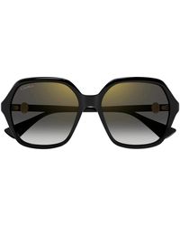 Cartier - Schwarze sonnenbrille ct0470s 001 stil - Lyst