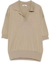 Herno - Truien & Vesten ,Grijs ,V-Neck Truien - Lyst