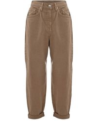 Kocca - Pantaloni con risvolto in cotone - Lyst