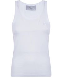 Coperni - Tops ,Wit ,Katoen Lightweight Logo Tank Top - Lyst