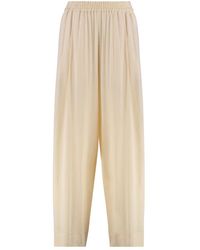 Fabiana Filippi - Elastische taille crepe hose - Lyst