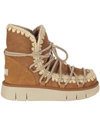 Mou - Schoenen ,Bruin ,Wol Stivaletto Bounce Boot Suede Scoubedoo - Lyst