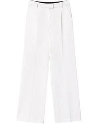 Twinset - Hosen Mit Weitem Bein Und Ovaler T-Schnalle - Lyst
