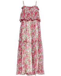 Chloé - Dunne Bandjes Lange Jurk - Lyst