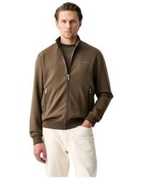KARL LAGERFELD - Hoodies & Sweatvesten ,Groen ,Polyester Sweat Zip Jacket - Lyst