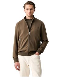 KARL LAGERFELD - Hoodies & Sweatvesten ,Groen ,Polyester Sweat Zip Jacket - Lyst