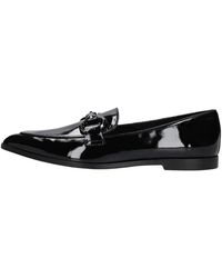 Stefano Lauran - Klassische Schwarze Loafer Für Stilvolle Frauen - Lyst