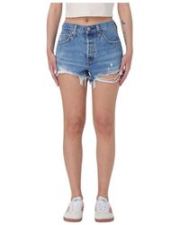 Levi's - 501 Shorts Distressed Denim - Lyst
