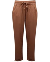 Liu Jo - Broeken ,Bruin ,Polyester Ta 5144 Ts 922 Cropped Broek - Lyst