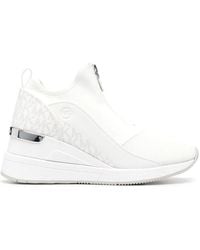 Michael Kors - Weiße keil-sneaker für frauen - Lyst