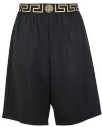 Versace Jeans Couture - Schwarze Kurze Hose Für Männer - Lyst