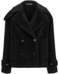 Tagliatore - Jassen ,Zwart ,Wol Sheila Korte Jas - Lyst
