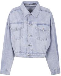 Alexander Wang - Jassen ,Blauw ,Denim Denim Trucker Jacket - Lyst