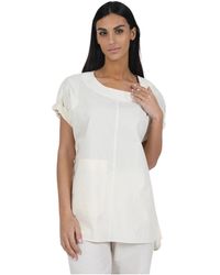 MEIMEIJ - Tops ,Wit ,Klassiek T-Shirt Voor Mannen En Vrouwen - Lyst