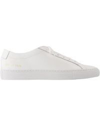 Common Projects - Witte Leren Lage Sneakers - Lyst