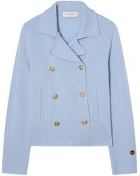 BUSNEL - Jassen ,Blauw ,Wol Indra Jacket Ice - Lyst