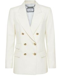 Philipp Plein - Jassen ,Wit ,Wol Wool Marine Fit Blazer Ls - Lyst