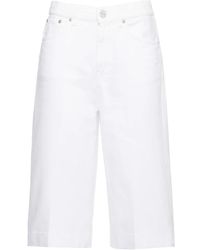 Dondup - Korte Broeken ,Wit ,Katoen Cotton Bermuda - Lyst