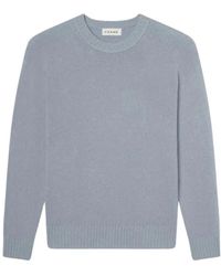 FRAME - Truien & Vesten ,Blauw ,Kasjmier Cashmere Crewneck Trui - Lyst