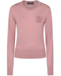 Dolce & Gabbana - Round-Neck Knitwear - Lyst