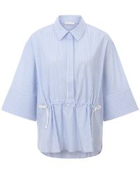 Rich & Royal - Gestreifte Bluse Mit Stilvollen Details - Lyst