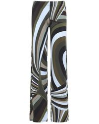 PUCCI - Broeken ,Veelkleurig ,Iride Print Pants - Lyst