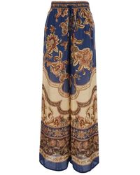Zimmermann - Broeken ,Veelkleurig ,Aster Relaxed Pant - Lyst