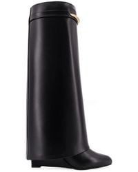Givenchy - Schoenen ,Zwart ,Leer Shark Pinch Laarzen - Lyst