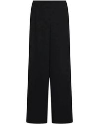 Marella - Broeken ,Zwart ,Polyester Mltcampo Wijde Broek - Lyst