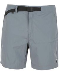 K-Way - Korte Broeken ,Grijs ,Nylon Taprinne Bermuda Cargo Nylon Shorts - Lyst