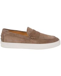 Tod's - Blaue wildlederloafer mit ikonischem monogramm,bequeme slip-on schuhe,wildleder loafers - Lyst