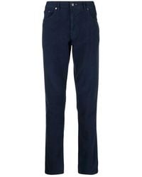 Hackett - Moleskin-Hose Mit Logo-Patch Und Geradem Bein - Lyst