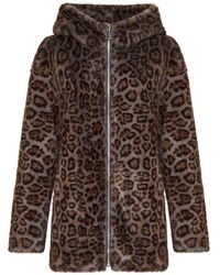 CESARE GASPARI - Wendbare kunstlederjacke mit leoparden-kunstpelzbesatz - Lyst