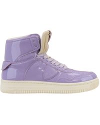 Philippe Model - Schoenen ,Paars ,Leer Hoge Top Veterschoenen Voor - Lyst