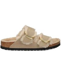 Birkenstock - Arizona Big Buckle Shearling Schmale Passform - Lyst